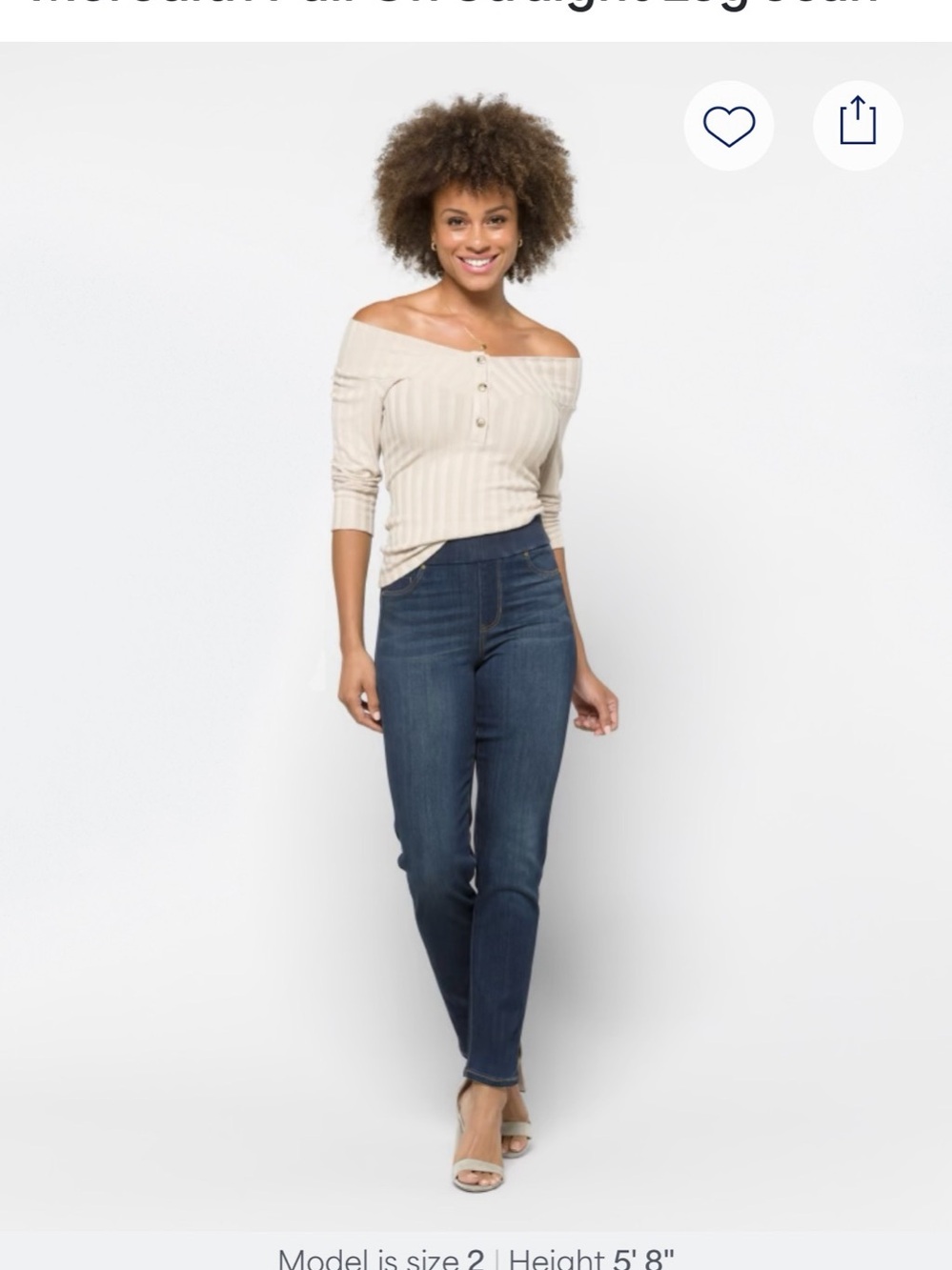 Liverpool Meredith Pull-On Slim Jeans in Blue Waist 10 NWT